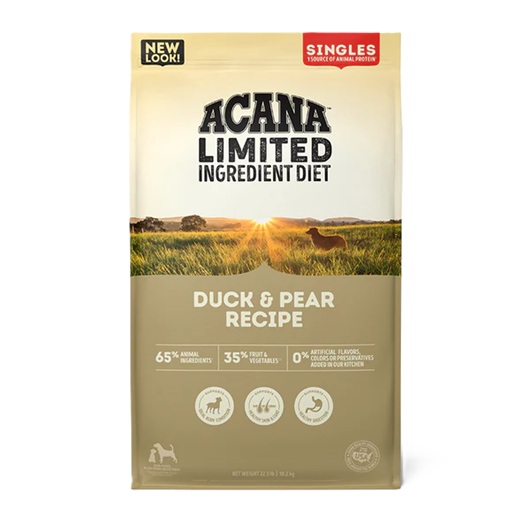 Saco de alimento Acana Duck & Pear para perros