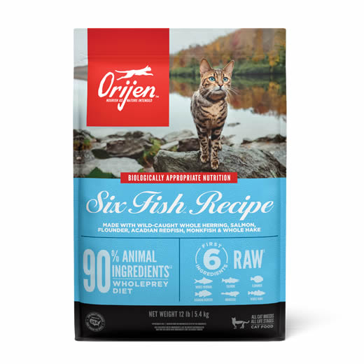 Orijen Six Fish Recipe para gatos