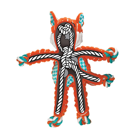 Kong Floppy Knots Zorro knots