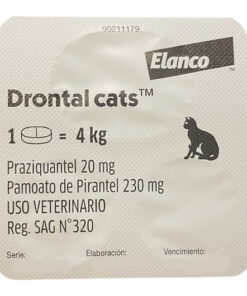 Alternative view of Drontal Cats - Antiparasitario interno para Gatos
