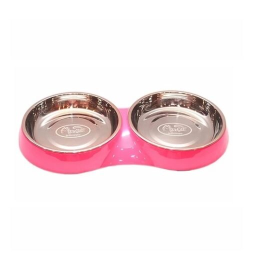 Plato Doble Para Gato - MasCat fucsia