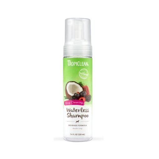 europet tropiclean shampoo en seco