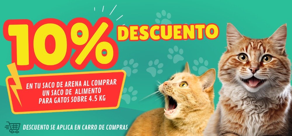 descuento arenas para gatos