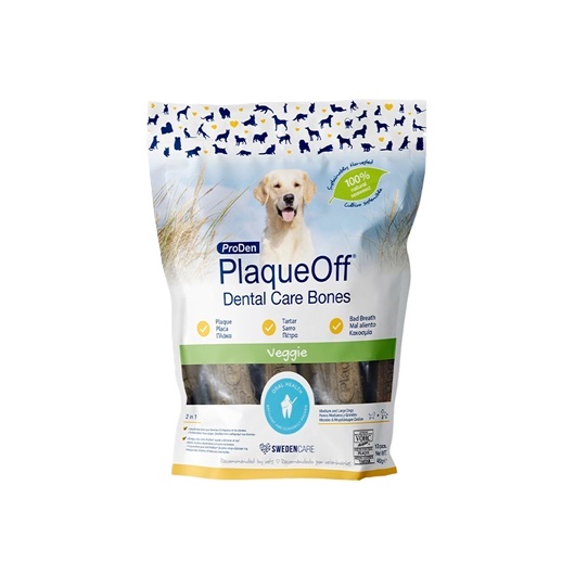 Bolsa de PlaqueOff Huesos veggie para limpieza dental en perros