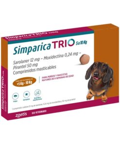 caja simparica trio para perros 5 a 10kg