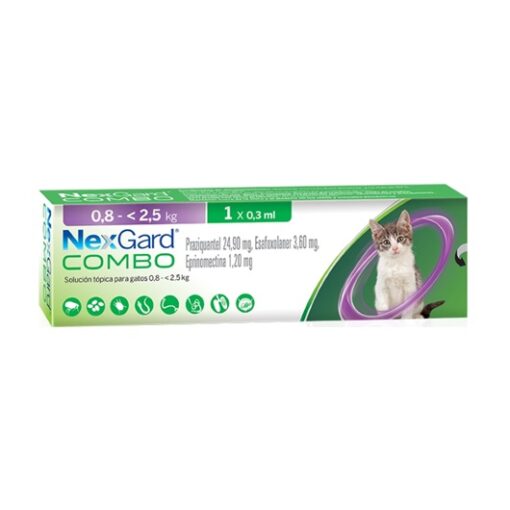 NexGard Combo 0.8 a 2.5kg