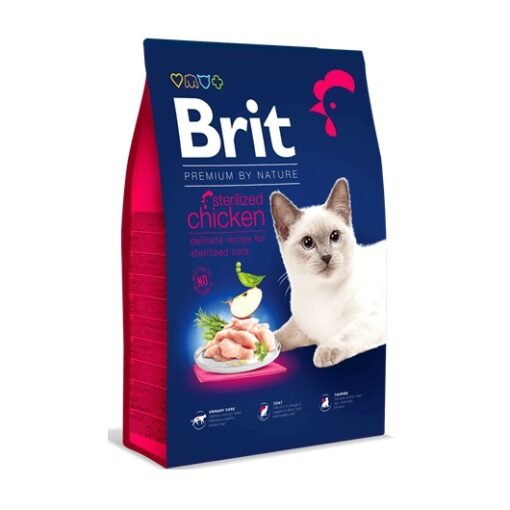 Brit Premium by Nature – Gato Adulto Esterilizado Pollo