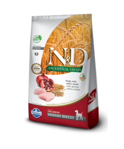 N&D Ancestral Grain Pollo y Granada Perro Adulto Mediano