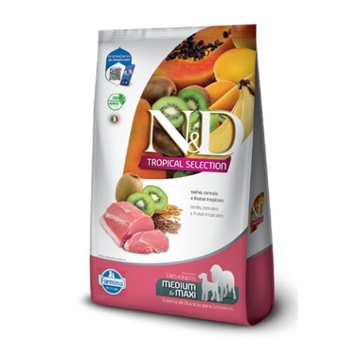 N&D Tropical Cerdo Perro Adulto Mediano y Maxi
