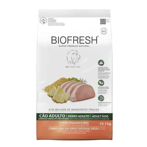 Biofresh Perros Adultos Razas Pequeñas y Mini Cerdo y Piña 10.1kg