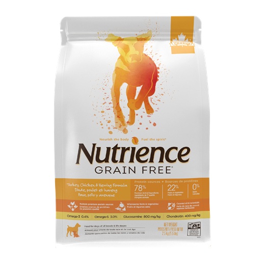Nutrience Grain Free Pavo Pollo Arenque para Perros