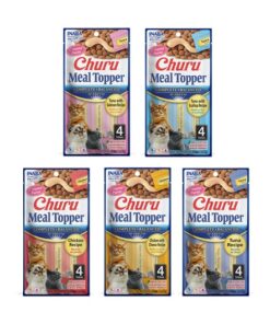 Inaba Churu Meal Topper para gatos, pack de 5 sabores