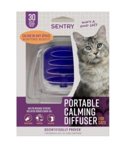 SENTRY difusor calmante portátil para gatos 30 días feromonas sin enchufe 65 m2
