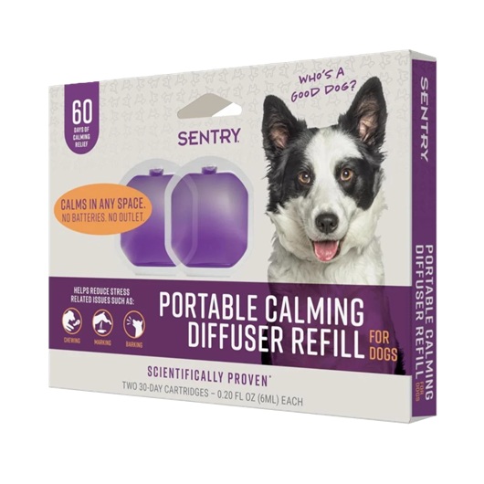 SENTRY refill difusor calmante portátil para perros 60 días recarga feromonas