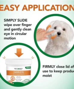 Alternative view of Vet's Best Clean Eye round pads Limpiador de Ojos