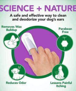 Alternative view of Vet's Best Clean Ear Finger Pads Limpiador de Orejas