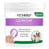 vets best clean ear finger pads 50und