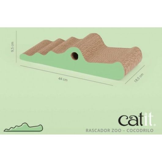 Rascador de cartón - Catit Zoo Crocodile - Imagen 3