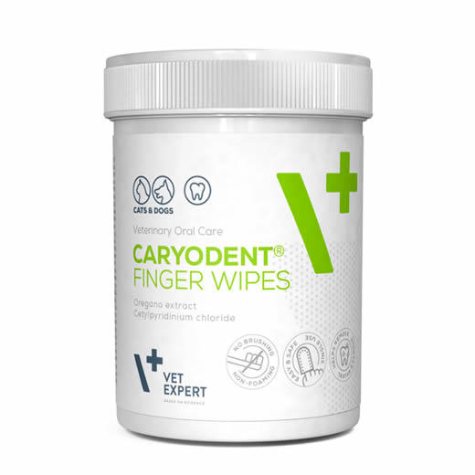 Caryodent Finger Wipes Toallitas para Limpieza Dental perros y gatos