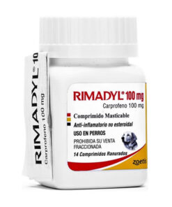 Rimadyl 100 mg para perros frasco de 14 comprimidos