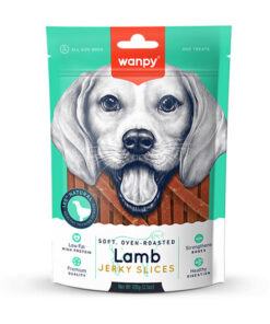 wanpy perro jerky slices cordero