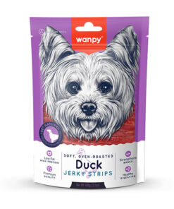 wanpy perro jerky strips pato