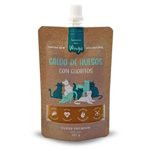 winga caldo huesos choritos gatos