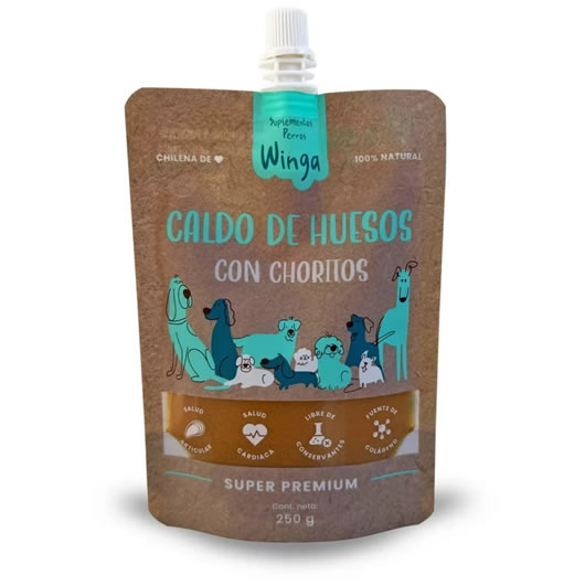 winga caldo huesos choritos perros