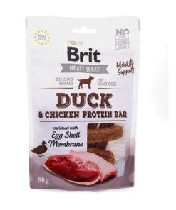 brit meaty jerky duck chicken protein bar