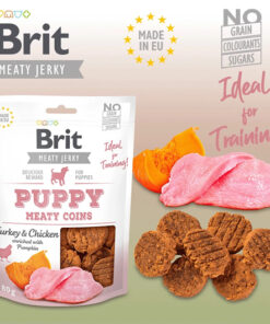 Alternative view of Brit Meaty Jerky Snacks for Puppies - Pavo & Pollo